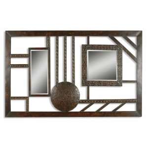 Uttermost 75 Inch Donoma Wall Mounted Mirror Light Brown Undercoat w 