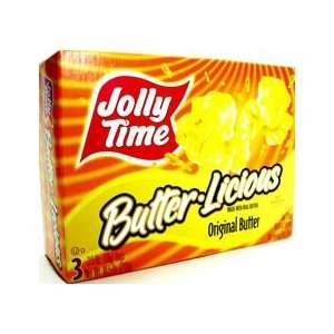 Jolly Time Popcorn Butterlicious 3 Pack   12 Pack  Grocery 