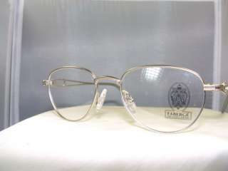 FABERGE  ORIGINAL WOMENS EYEGLASS FRAME MODEL 1827 IN SILVER WITH A 