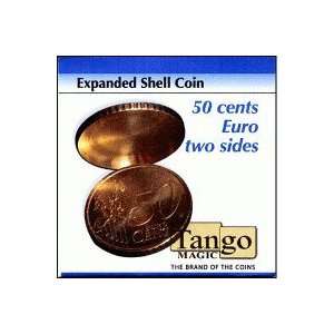  Expanded Shell Coin 50 Cent Euro Two Sides by Tango Magic 