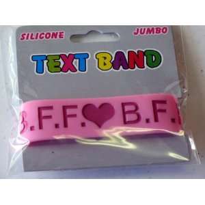   Rubber Bracelet  BFF Heart Bff Pink/red Arts, Crafts & Sewing