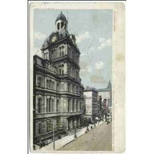  Reprint City Hall and Smithfield Street, Pittsburgh, Pa 