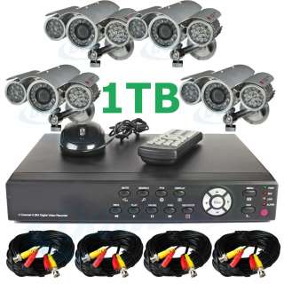 Ch CCTV Surveillance Security H.264 DVR 650 TV Lines Long Range 