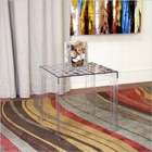 Wholesale Interiors Baxton Studio Parq Modern End Table in Clear