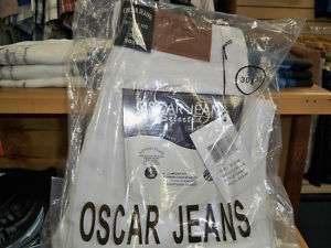 NWT Classic Mens Oscar Designer Jeans Inseam 30 White  