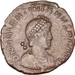   Authentic Rare Ancient Roman Coin ROMA holding globe 