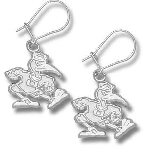  Univ. of Miami 5/8in Earrings Sterling Silver Jewelry