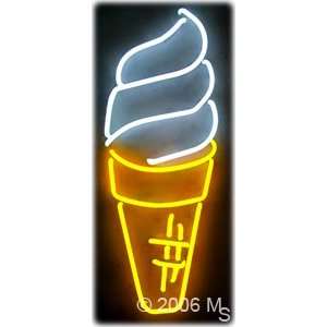 Neon Sign   Ice Cream, Logo   Large 13 x 32  Grocery 