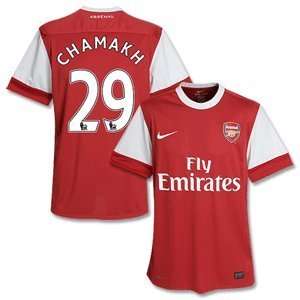 10 11 Arsenal Home Jersey + Chamakh 29 