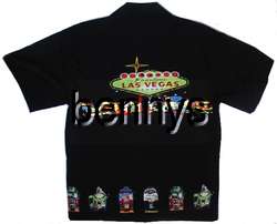 NEW Las Vegas Welcome, slot machines aloha shirt, XL  