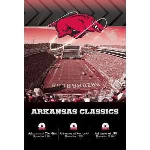  Arkansas Razorbacks Arkansas Classics 3 DVD Set Sports 