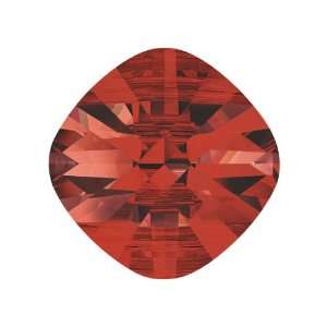   8mm Square Bead Double Hole Crystal Red Magma Arts, Crafts & Sewing