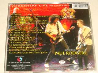   FEAT PAUL RODGERS YORKSHIRE LIVE MALAYSIA VIDEO CD VCD DVD  