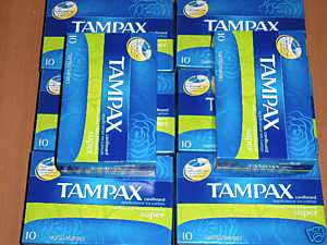 TAMPAX 80 tampons SUPER sealed boxes fresh  