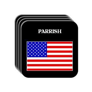  US Flag   Parrish, Florida (FL) Set of 4 Mini Mousepad 