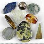 pack LOT Mixed GEMSTONE Feature PENDANT BEADS to 35mm