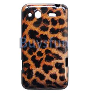 Glossy LEOPARD STYLE GEL CASE COVER SKIN FOR HTC WILDFIRE S  