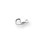   Silver 7.8 x 3.8mm Fancy Lobster Claw Clasp w/ Jump Ring Clasp