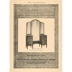  1919 Ad Luce Furniture Mirror Dresser 710 Louis XV 