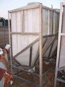 PLASTIC HOPPER TANK WITH STAINLESS STEEL STAND  