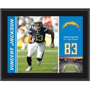  Mounted Memories San Diego Chargers Vincent Jackson 10.5 x 
