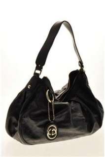 Gucci Leather Shoulder Medium Handbag Black Bag  