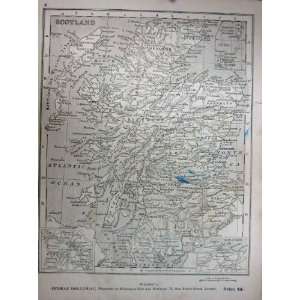  MAP c1850 ENGLAND WALES SCOTLAND ORKNEY SHETLAND SKYE 