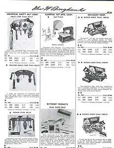1960 61 Ad Brumberger Handy Andy Tool Chests Toy Phones Electric Game 