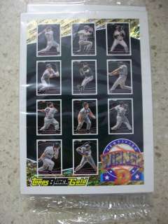 1993 Topps BLACK GOLD baseball Winner D bagged set of 11 cards  