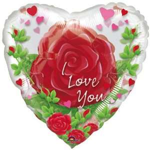  I Love You Rose Insider Heart Shape 32 Mylar Balloon 