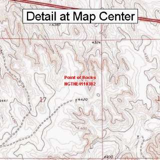  USGS Topographic Quadrangle Map   Point of Rocks, Nebraska 