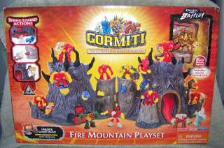 GORMITI 2008 SERIES 1 FIRE MOUNTAIN PLAYSET WITH EXCLUSIVE FIGURE 