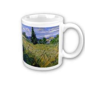 Green Wheat Fields with Cypress by Vincent Van Gogh Coffee Cup