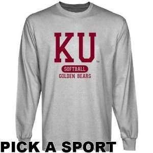  Kutztown Golden Bears Ash Custom Sport Long Sleeve T shirt 