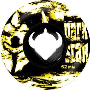    Darkstar Delusion Wheels, Black/Yellow, 52 Inch