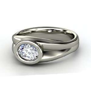  Anzu Ring, Oval Diamond Palladium Ring Jewelry