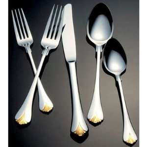  Cara Gold Accent Dinner Fork [Set of 4]