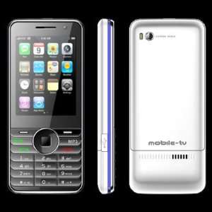  Dual Sim Thin Tv Mobile with Tp & Support, Two T flash Cards & Two 