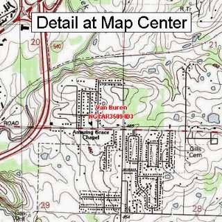  USGS Topographic Quadrangle Map   Van Buren, Arkansas 