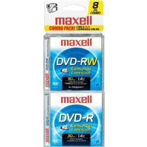  NEW 8cm DVD R/RW Camcorder   6 Pack DVD R + 2 Pack DVD RW 