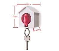   Sparrow Key Ring with Birdhouse Wall Arts Hook Holders Whistler  