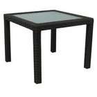 premier outdoor furniture amalfi dining collection side table espresso 