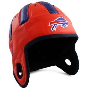  NFL Buffalo Bills Faux Leather Helmet Head (Red) Sports 