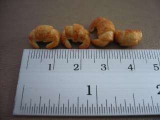 Set of 20 Croissant Dollhouse Miniatures Food Supply Deco  