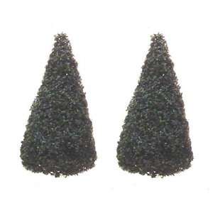    Dollhouse Miniature Pair of Small Evergreen Trees Toys & Games