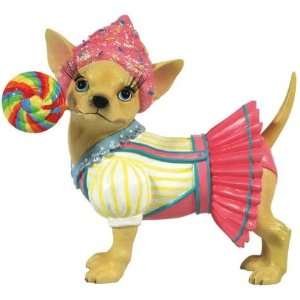  Aye Chihuahua Candy Stripe Figurine
