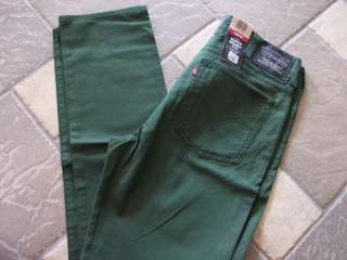 NEW LEVIS 510 GREEN SUPER SKINNY JEANS MENS 38X32 STYLE 055100043 
