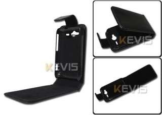 Black Leather Cover Case for HTC Wildfire S G13 A510E  