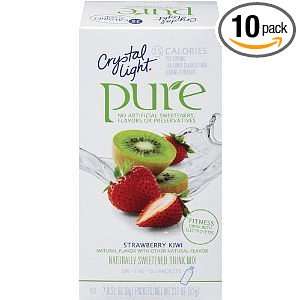 Crystal Light On The Go Pure Fitness Strawberry Kiwi, 7 Count Boxes 