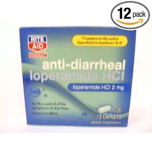   , Loperamide HCI, 2 mg, Caplets, 12 ct